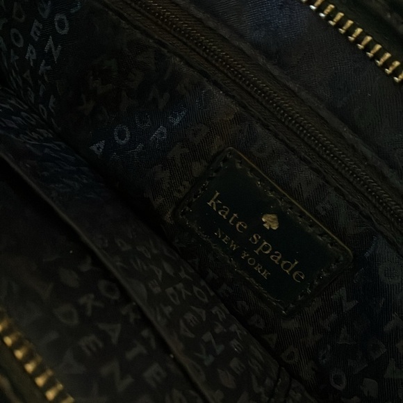 Kate Spade: Elissa Bristol Drive Croc Embossed Tote Bag- Petrol Blue - Picture 3 of 16